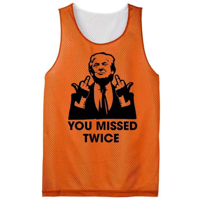 You Missed Twice Mesh Reversible Basketball Jersey Tank