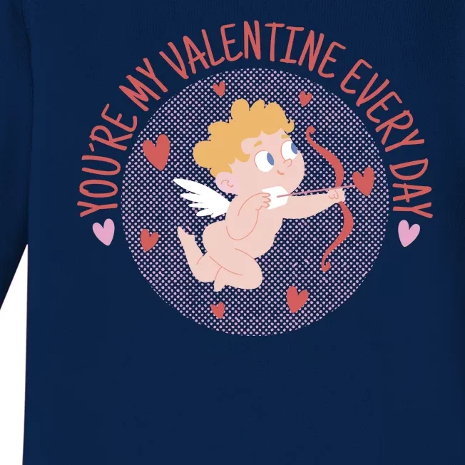 You're My Valentine Everyday Cupid Baby Long Sleeve Bodysuit