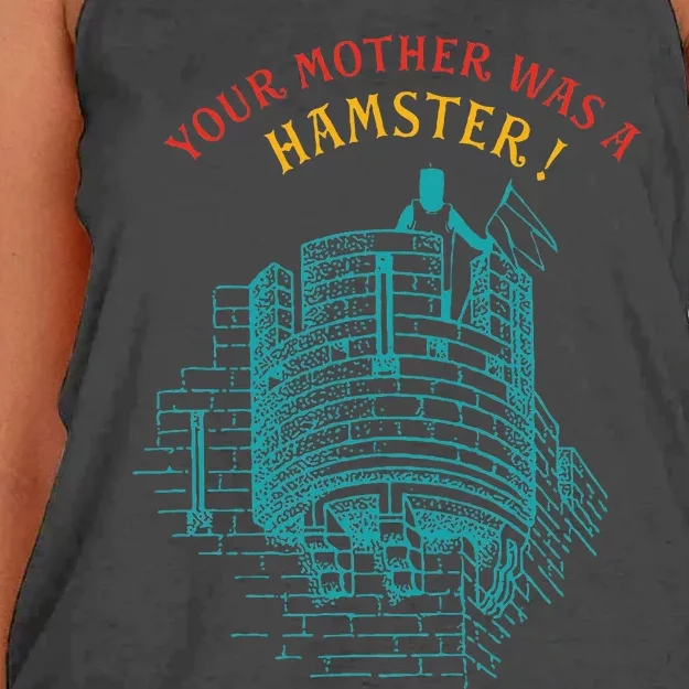 Your Mother Was A Hamster Women's Knotted Racerback Tank