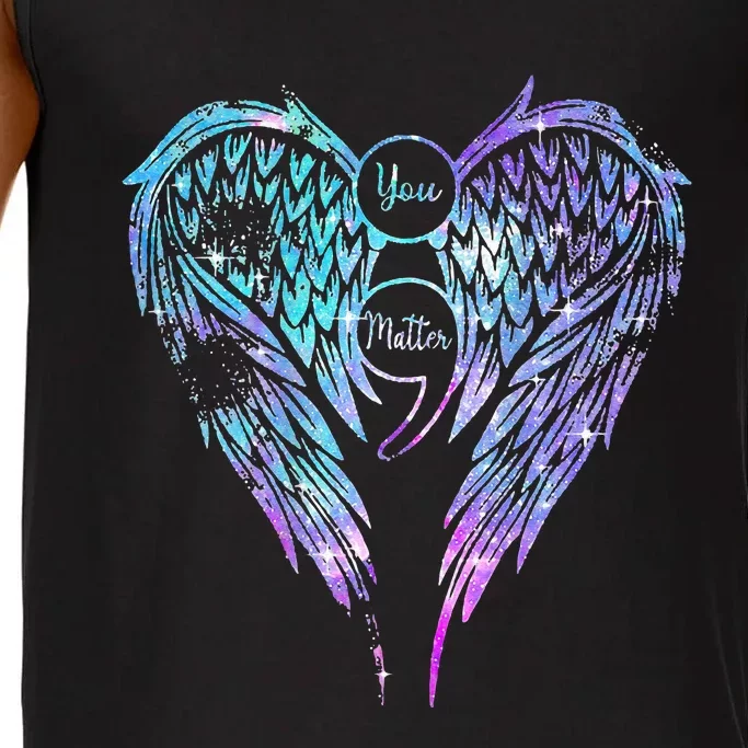 You Matter Wings Suicide Prevention Awareness (On Back) Comfort Colors® Tank Top