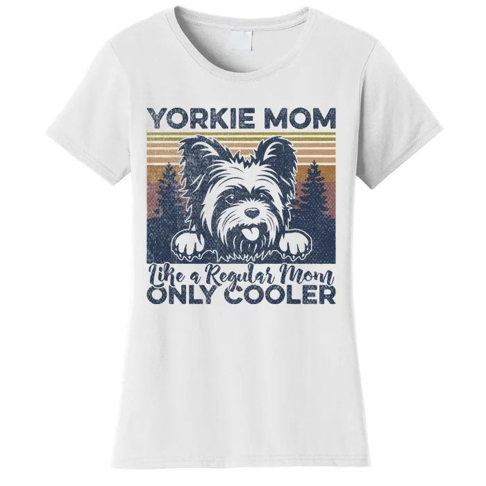 Yorkie Mom Yorkshire Mama Dog Mother York Dog Owner Women's T-Shirt