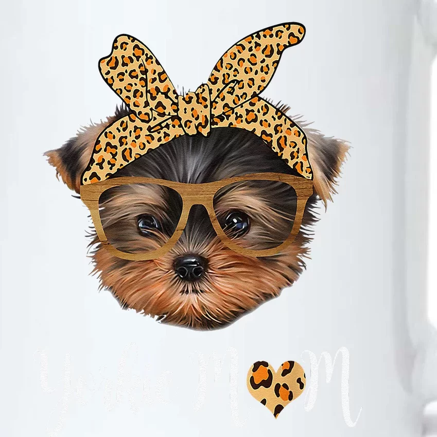 Yorkie Mom Yorkshire Leopard Dog Lovers MotherS Day 2024 Black Color Changing Mug