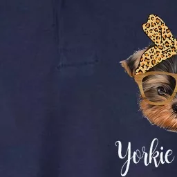 Yorkie Mom Yorkshire Leopard Dog Lovers MotherS Day 2024 Softstyle Adult Sport Polo