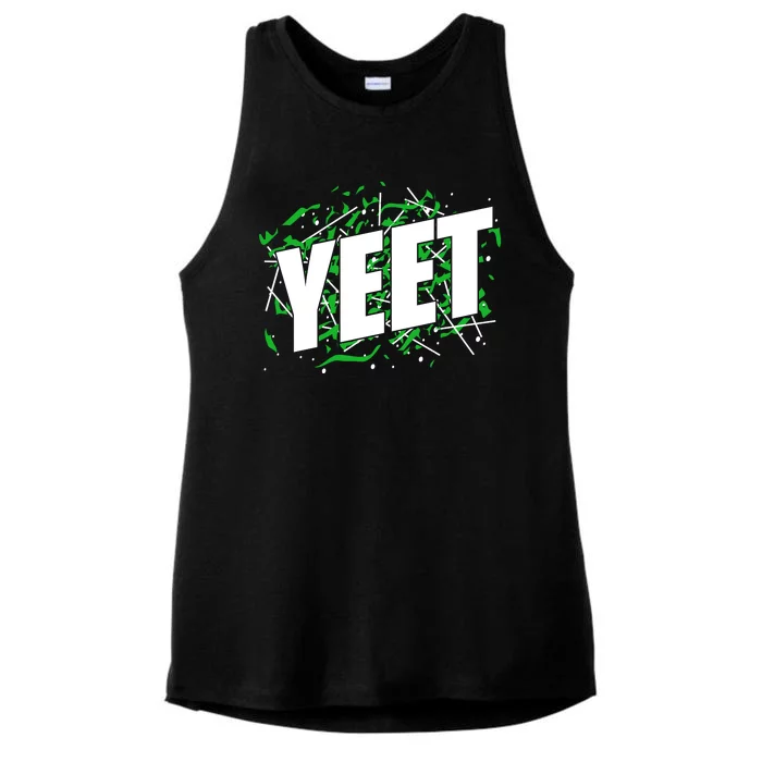 Yeet Meme Ladies Tri-Blend Wicking Tank