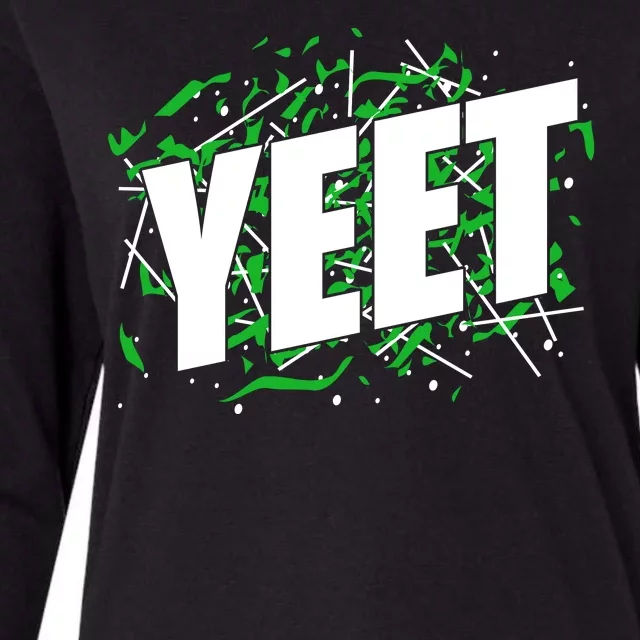 Yeet Meme Womens Cotton Relaxed Long Sleeve T-Shirt