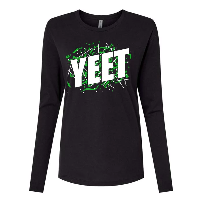 Yeet Meme Womens Cotton Relaxed Long Sleeve T-Shirt