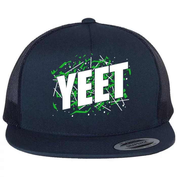 Yeet Meme Flat Bill Trucker Hat