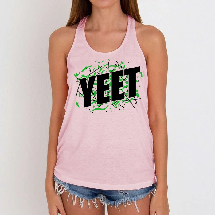 Yeet Meme Women's Knotted Racerback Tank