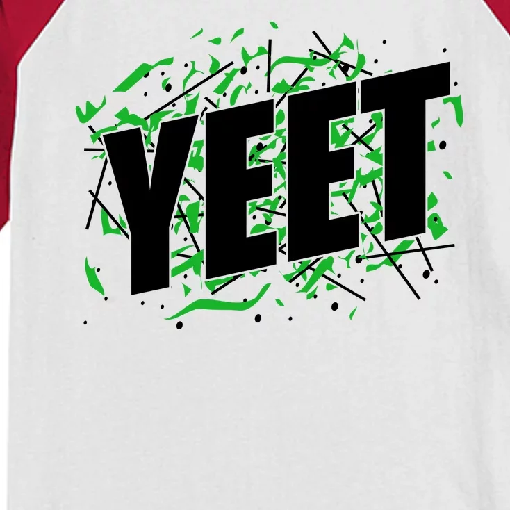 Yeet Meme Kids Colorblock Raglan Jersey