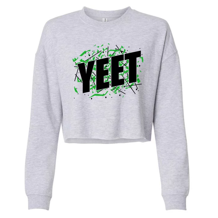 Yeet Meme Cropped Pullover Crew