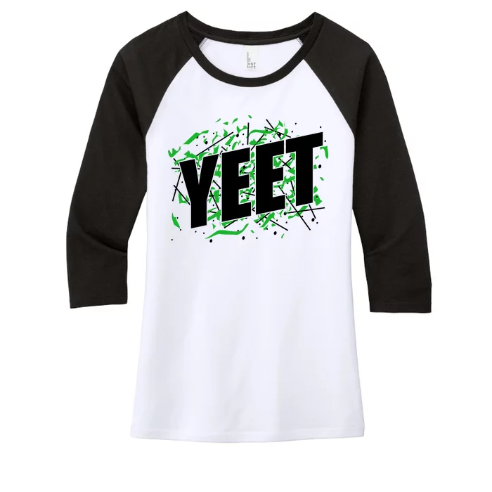 Yeet Meme Women's Tri-Blend 3/4-Sleeve Raglan Shirt