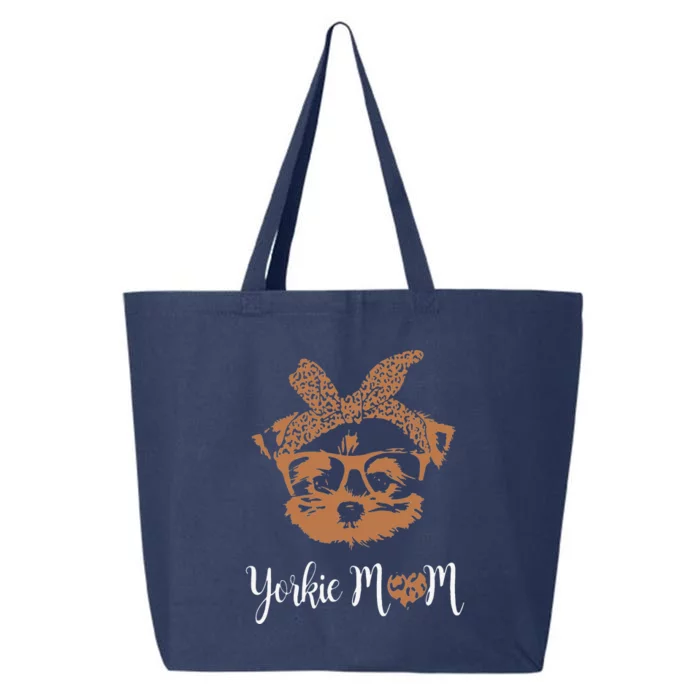 Yorkie Mom Yorkshire Leopard Dog Lovers Mother's Day Gift 25L Jumbo Tote