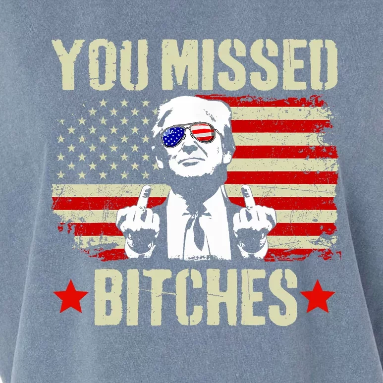 You Missed You Missed Trump 2024 You Missed Garment-Dyed Women's Muscle Tee