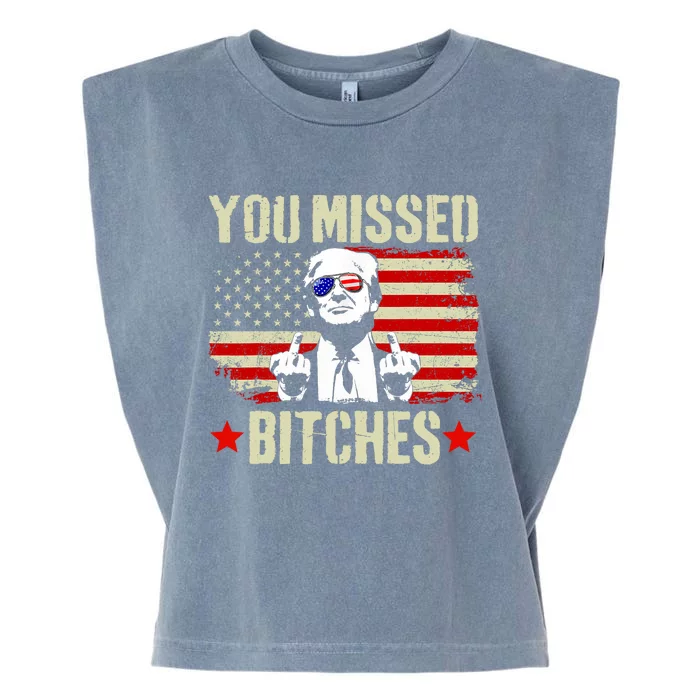 You Missed You Missed Trump 2024 You Missed Garment-Dyed Women's Muscle Tee