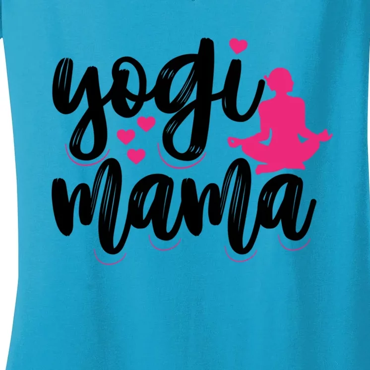 Yogi Mama Yoga Mom Yoga Lovers Meaningful Gift Women's V-Neck T-Shirt