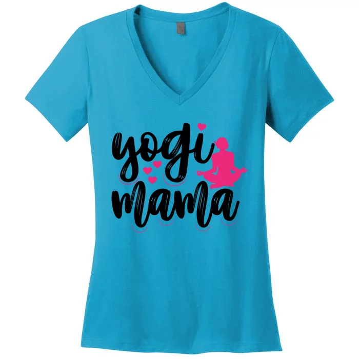 Yogi Mama Yoga Mom Yoga Lovers Meaningful Gift Women's V-Neck T-Shirt