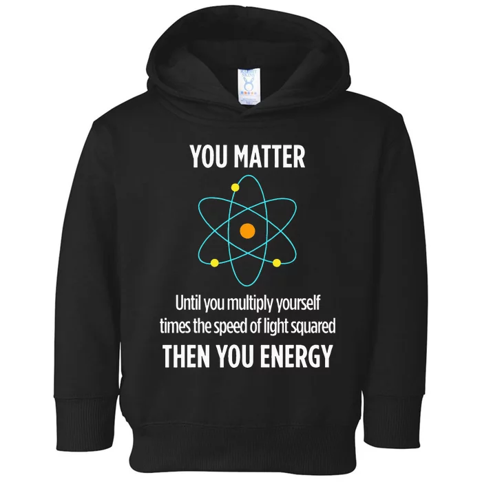 You Matter You Energy Funny Physicist Physics Lover Toddler Hoodie