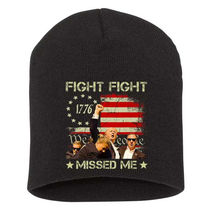 You Missed  You Missed Trump 2024 You Missed We The People Short Acrylic Beanie