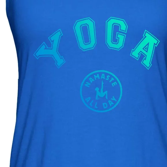 Yoga Namaste All Day Teacher Savasana Namaste Class Workout Gift Ladies Essential Flowy Tank