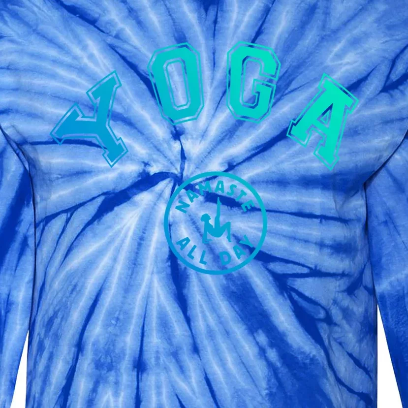 Yoga Namaste All Day Teacher Savasana Namaste Class Workout Gift Tie-Dye Long Sleeve Shirt