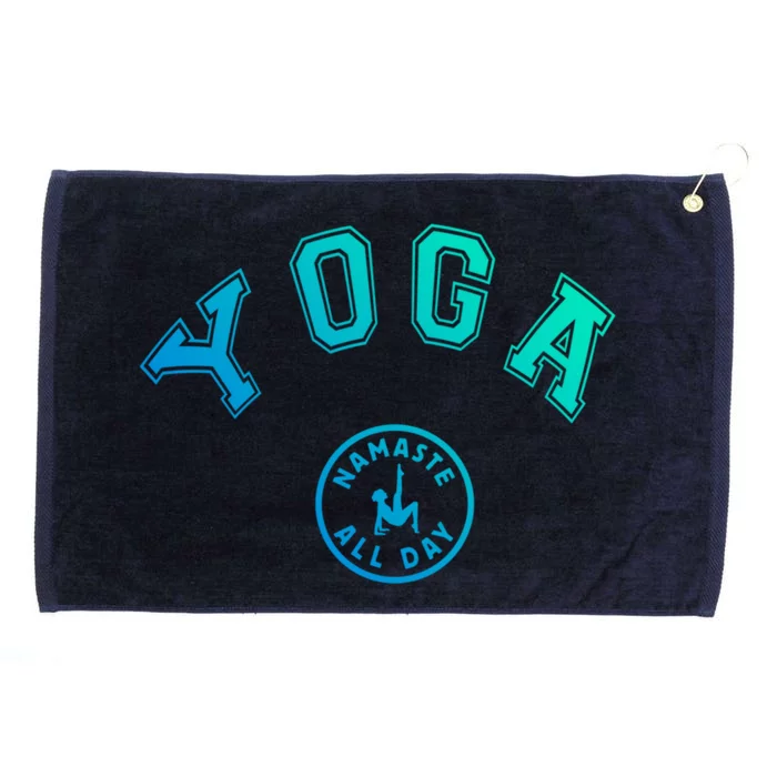 Yoga Namaste All Day Teacher Savasana Namaste Class Workout Gift Grommeted Golf Towel