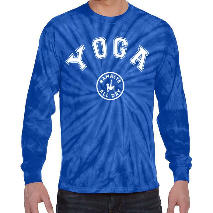 Yoga Namaste All Day Teacher Savasana Namaste Class Workout Gift Tie-Dye Long Sleeve Shirt