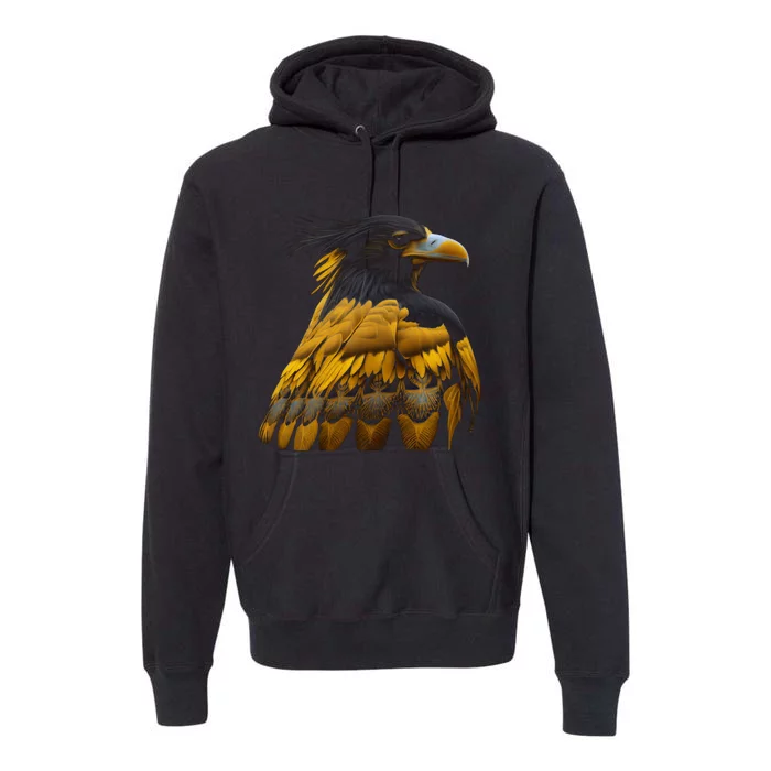 Yellow Nape Amazon Bird Native American Indian Northwest Premium Hoodie