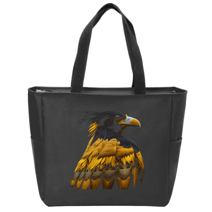 Yellow Nape Amazon Bird Native American Indian Northwest Zip Tote Bag