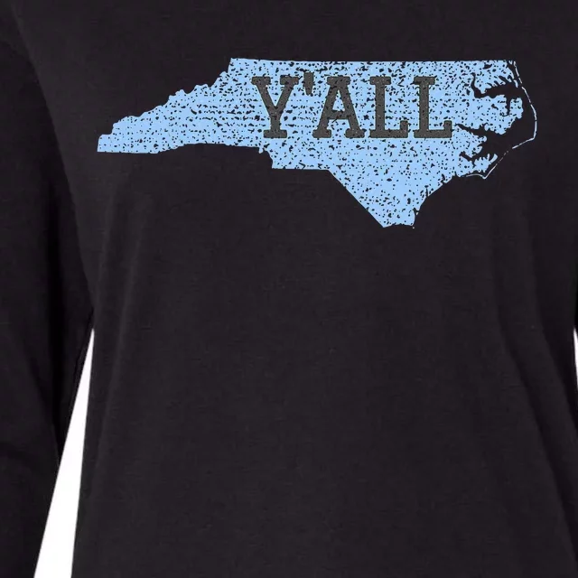 YAll North Carolina Womens Cotton Relaxed Long Sleeve T-Shirt