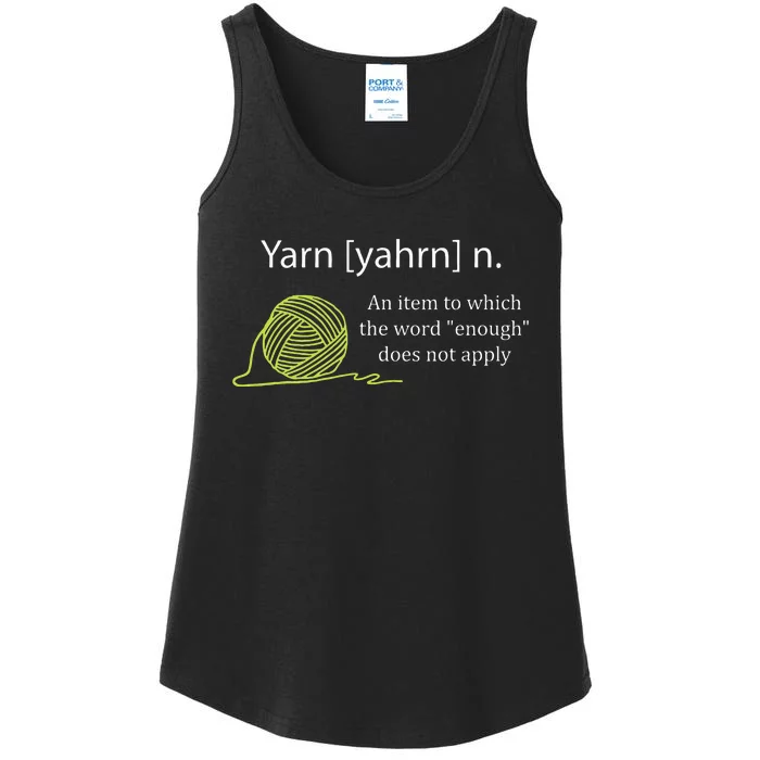 Yarn Noun Definition Funny Knitting Crochet Knitting Outfit Ladies Essential Tank