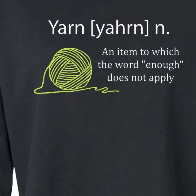 Yarn Noun Definition Funny Knitting Crochet Knitting Outfit Cropped Pullover Crew