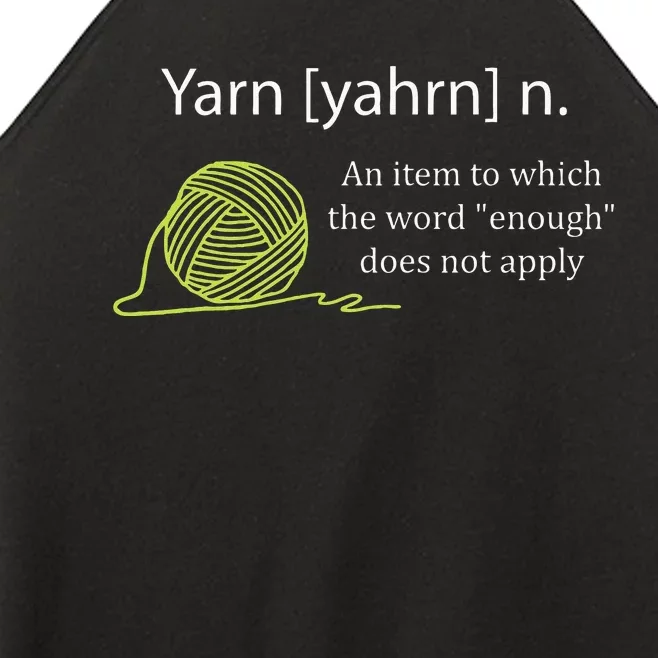 Yarn Noun Definition Funny Knitting Crochet Knitting Outfit Women’s Perfect Tri Rocker Tank