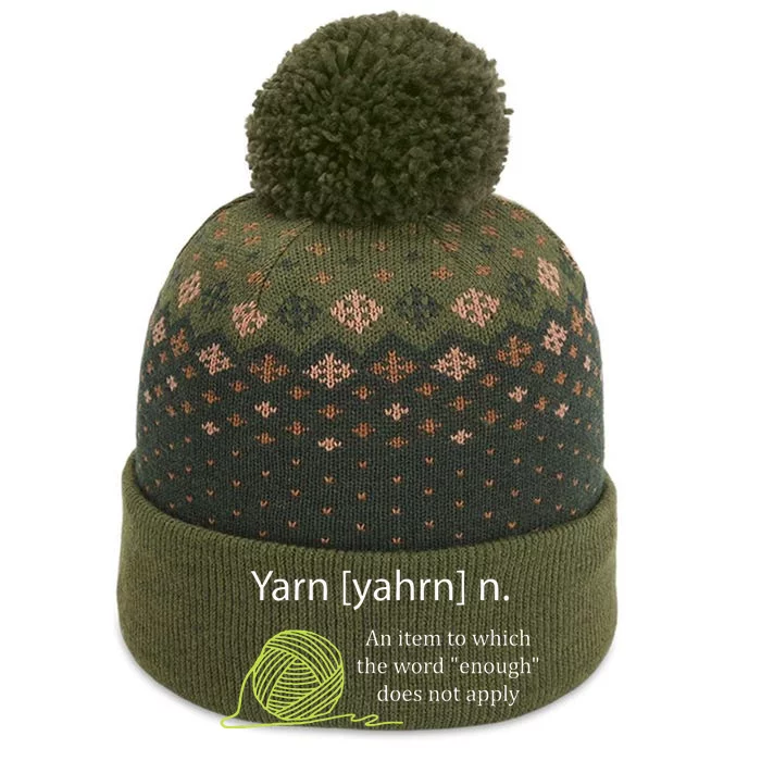 Yarn Noun Definition Funny Knitting Crochet Knitting Outfit The Baniff Cuffed Pom Beanie