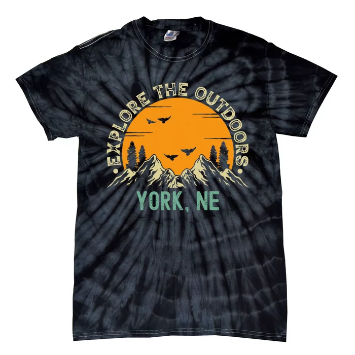 York Nebraska Explore The Outdoors Tie-Dye T-Shirt