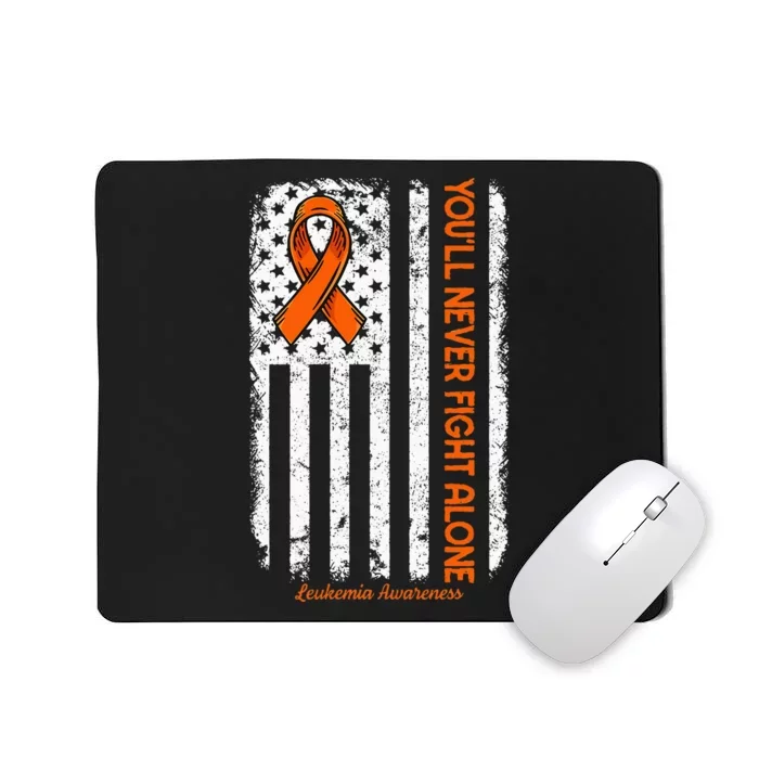 Youll Never Fight Alone Blood Cancer Leukemia Awareness Mousepad