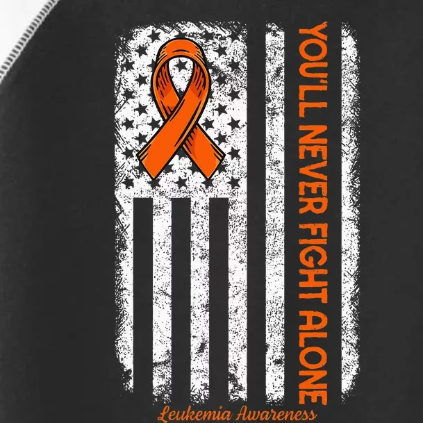 YouLl Never Fight Alone Blood Cancer Leukemia Awareness Toddler Fine Jersey T-Shirt