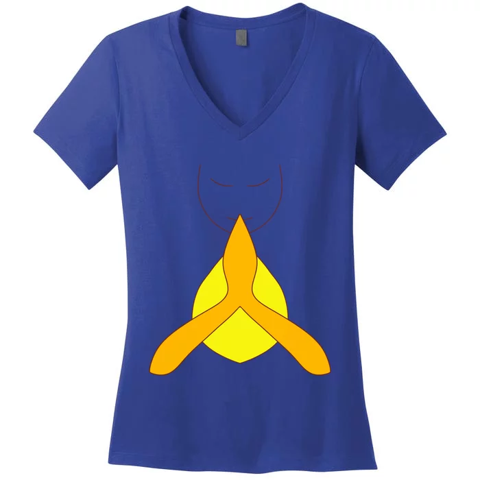 Yoga Namaste Greet Design Gift Women's V-Neck T-Shirt