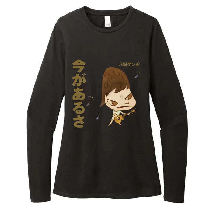 Yoshitomo Nara Guitar Womens CVC Long Sleeve Shirt