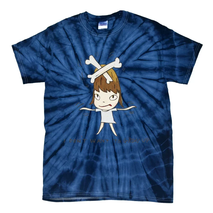 Yoshitomo Nara I Dont Want To Grow Up Painting Tie-Dye T-Shirt