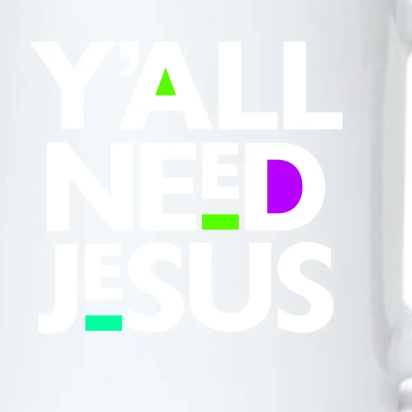 Ya'll Need Jesus Funny Easter Family Mom Dad Gift Black Color Changing Mug