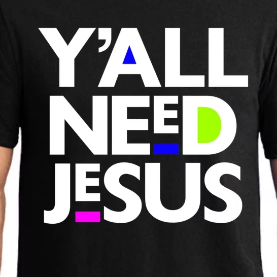 Ya'll Need Jesus Funny Easter Family Mom Dad Gift Pajama Set