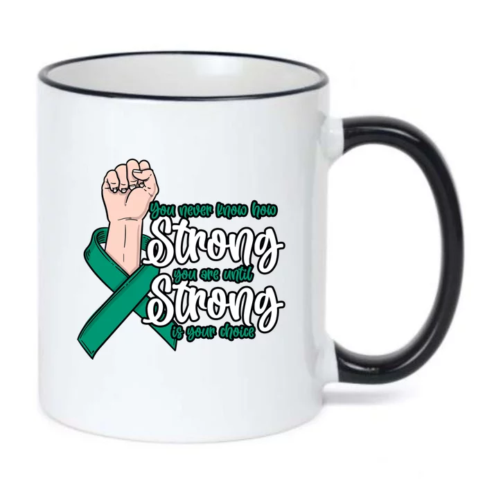 You Never Know How Strong You Are Liver Disease Awareness Gift Black Color Changing Mug