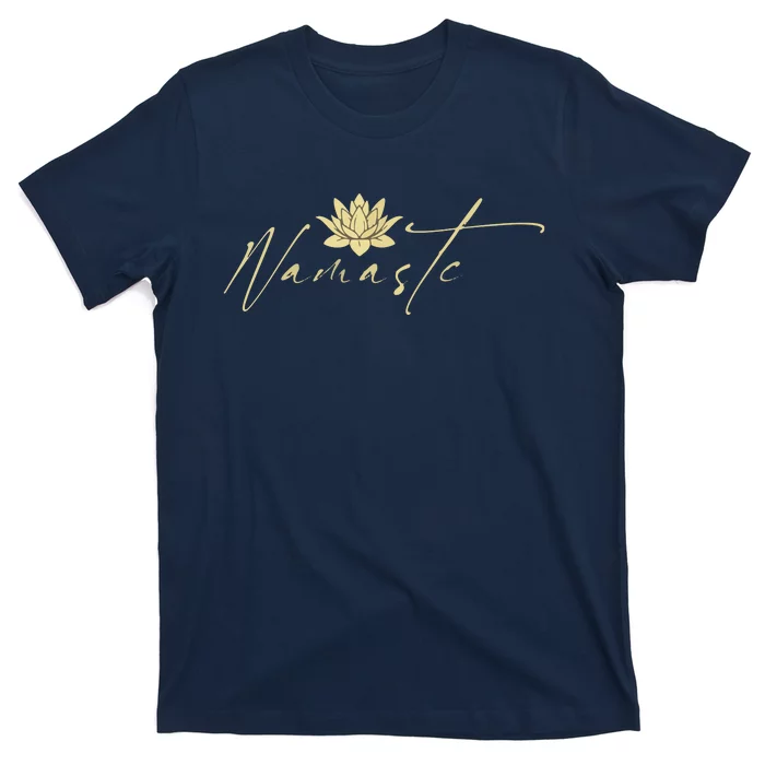 Yoga Namaste Lotus Flower Meditation Lifestyle T-Shirt