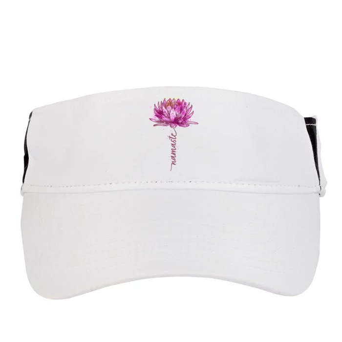 Yoga Namaste Lotus Flower Yoga Water Lily Yoga Adult Drive Performance Visor