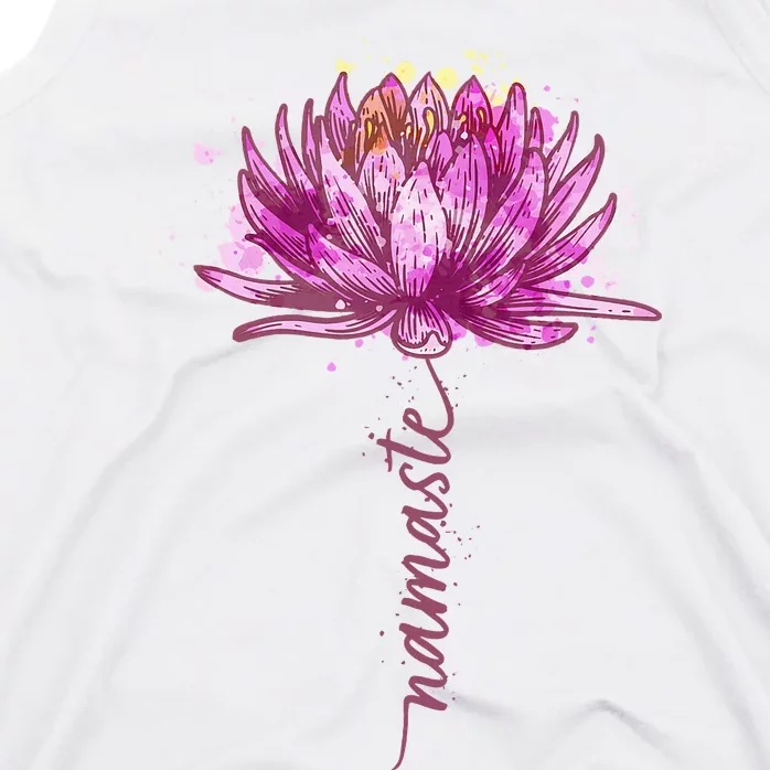 Yoga Namaste Lotus Flower Yoga Water Lily Yoga Tank Top