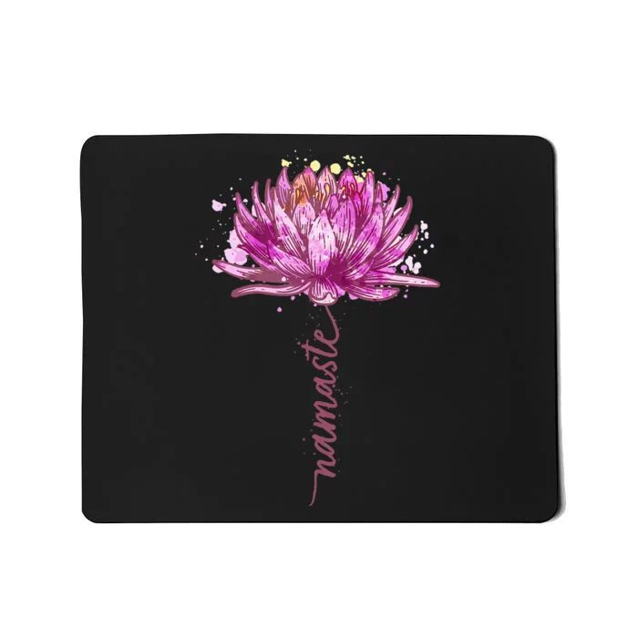 Yoga Namaste Lotus Flower Yoga WaterLily Yoga Mousepad