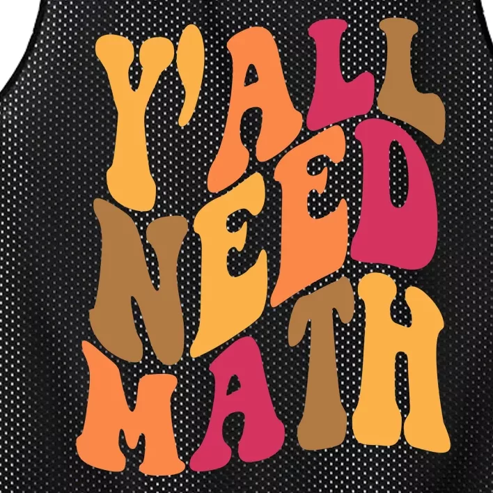 Yall Need Math Funny Teacher Gift Mesh Reversible Basketball Jersey Tank