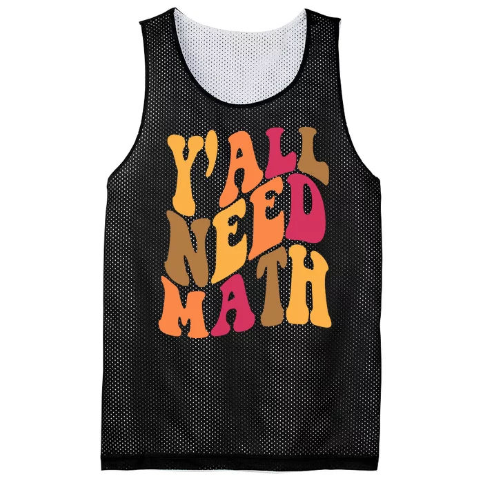 Yall Need Math Funny Teacher Gift Mesh Reversible Basketball Jersey Tank