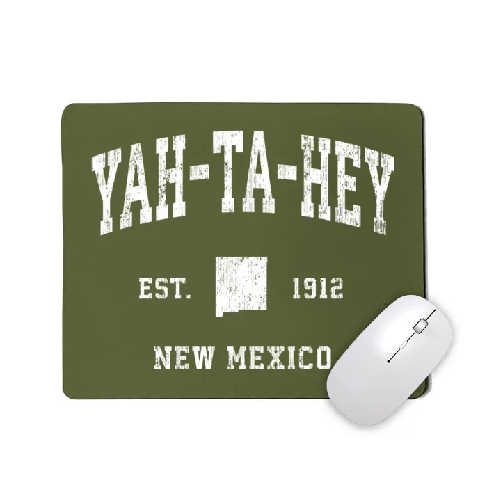 Yahtahey New Mexico Nm Vintage Athletic Mousepad