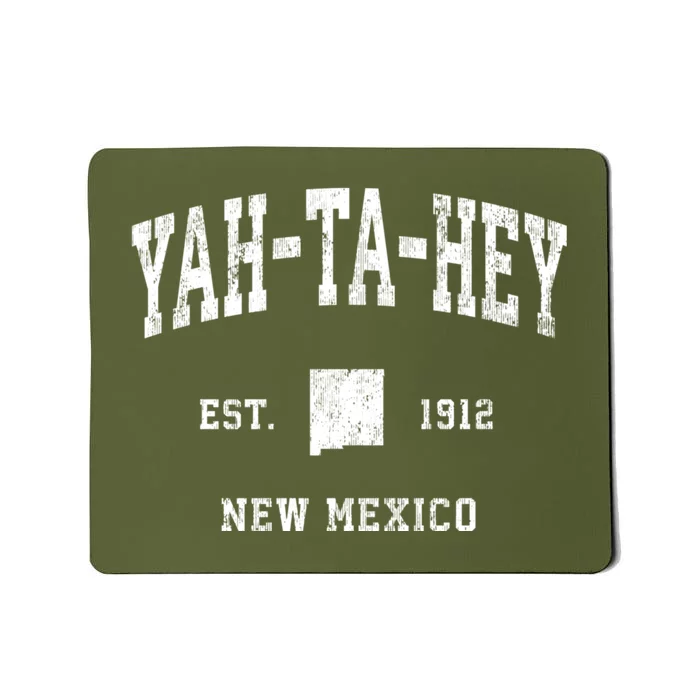 Yahtahey New Mexico Nm Vintage Athletic Mousepad